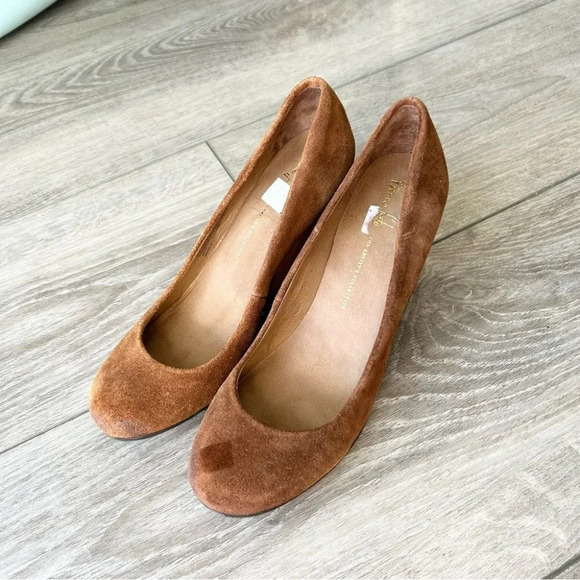 Franco  Sarto Brown Suede Leather Wedges - Picture 3 of 13